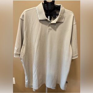 Adidas Climalite Men's Tan Golf Polo Shirt 3XL Moisture Wicking Athletic Top
